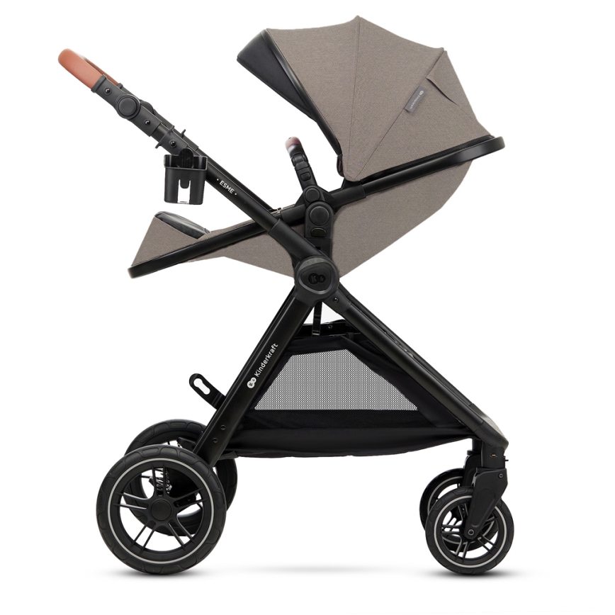 KINDERKRAFT - Kombinovana kolica 3u1 ESME Sand beige + auto sedište MINK PRO