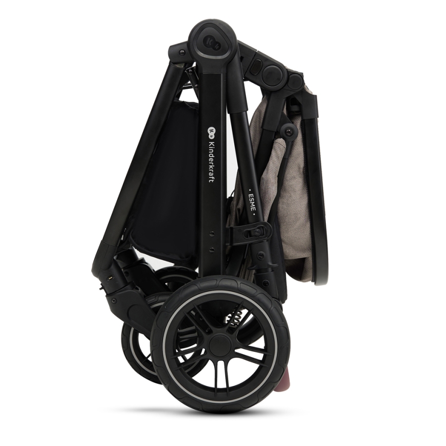 KINDERKRAFT - Kombinovana kolica 3u1 ESME Sand beige + auto sedište MINK PRO