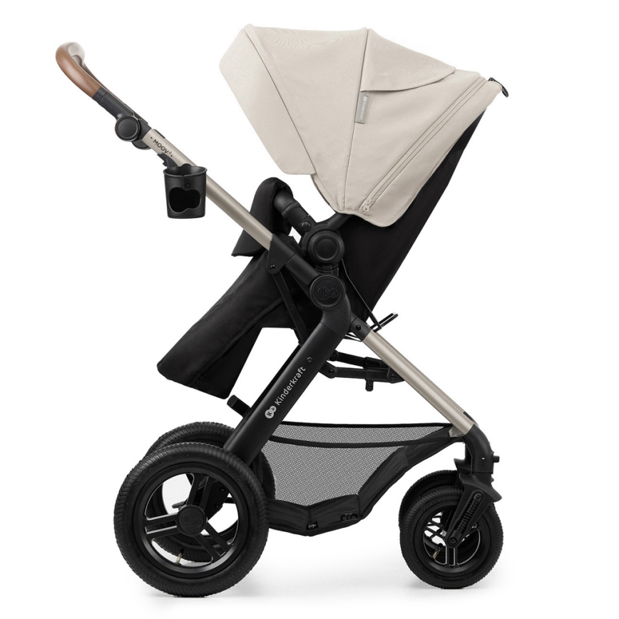KINDERKRAFT - Kombinovana kolica 3u1 MOOV 2 AIR Moonlight grey + auto sedište MINK PRO