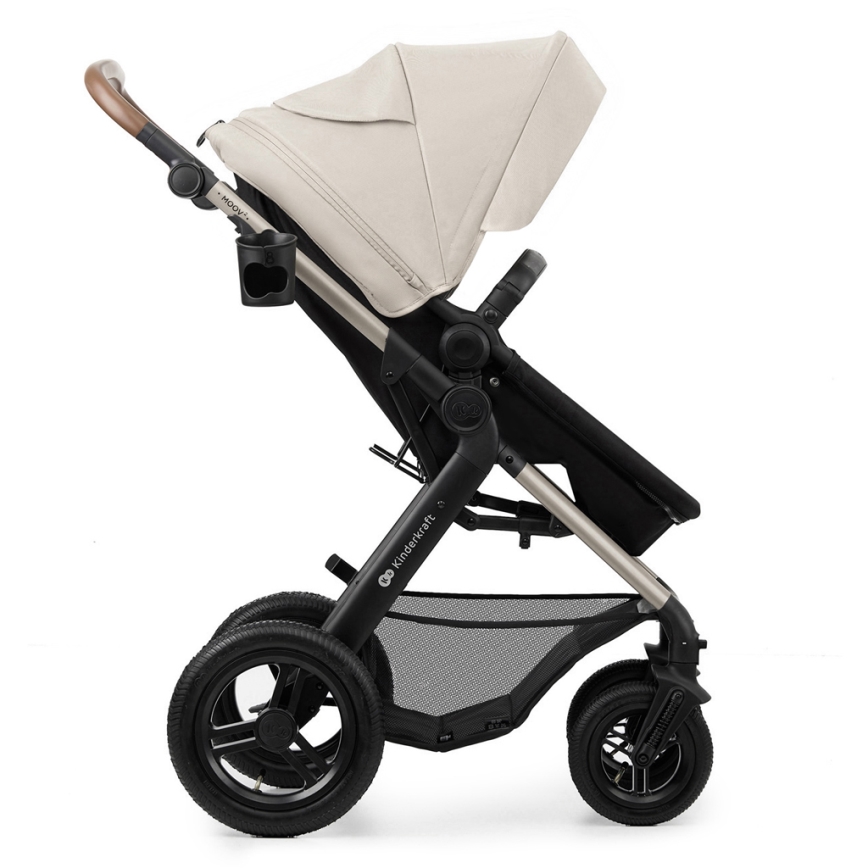 KINDERKRAFT - Kombinovana kolica 3u1 MOOV 2 AIR Moonlight grey + auto sedište MINK PRO