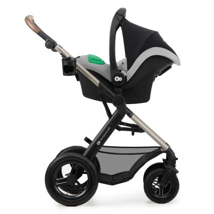 KINDERKRAFT - Kombinovana kolica 3u1 MOOV 2 AIR Moonlight grey + auto sedište MINK PRO