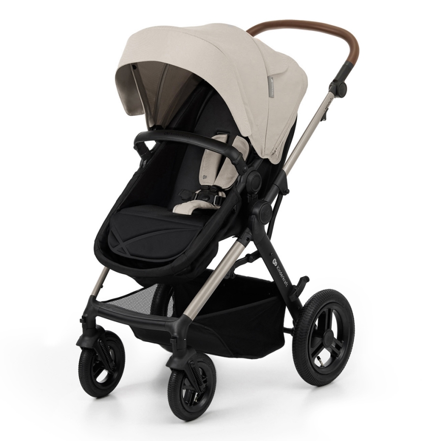 KINDERKRAFT - Kombinovana kolica 3u1 MOOV 2 AIR Moonlight grey + auto sedište MINK PRO