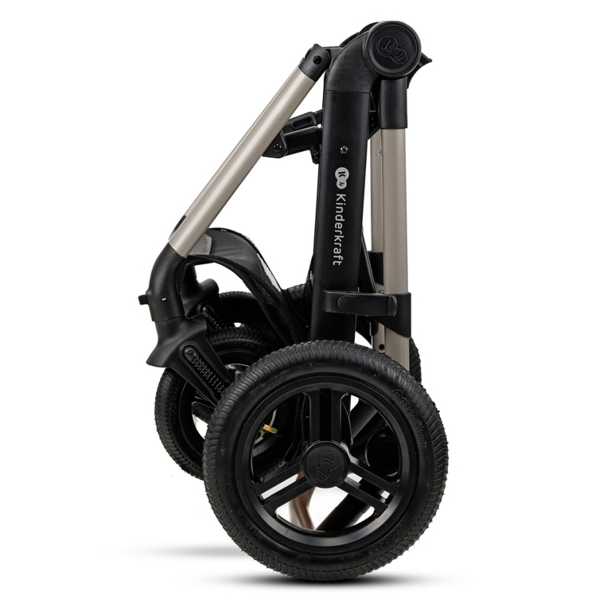 KINDERKRAFT - Kombinovana kolica 3u1 MOOV 2 AIR Moonlight grey + auto sedište MINK PRO