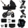 KINDERKRAFT - Kombinovana kolica 3u1 MOOV 2 AIR Pure black + auto sedište MINK PRO
