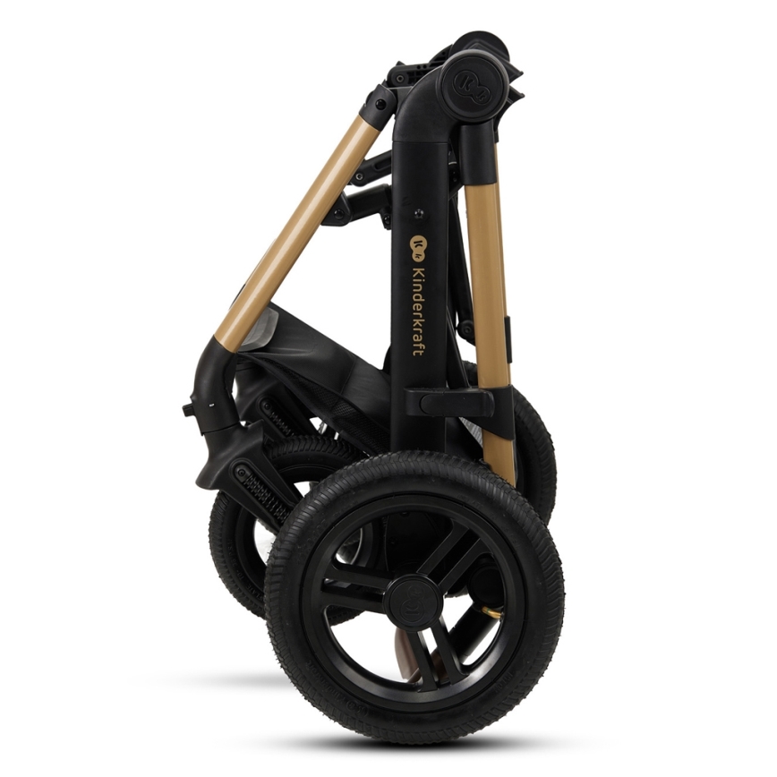 KINDERKRAFT - Kombinovana kolica 3u1 MOOV 2 AIR Pure black + auto sedište MINK PRO
