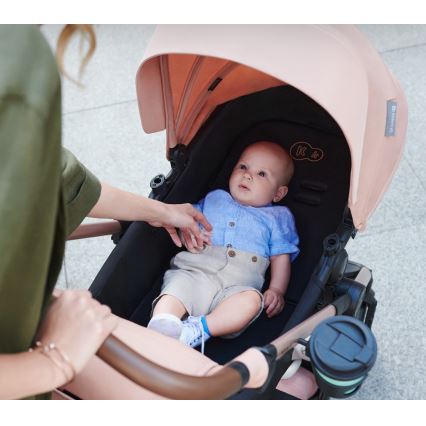 KINDERKRAFT - Kombinovana kolica 3u1 MOOV 2 AIR Sand beige + auto sedište MINK PRO