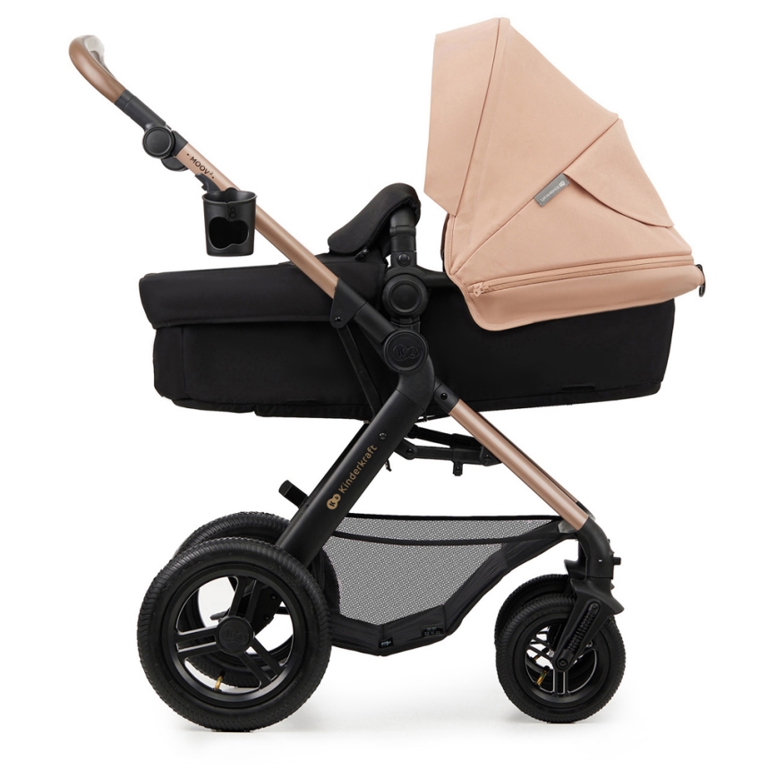 KINDERKRAFT - Kombinovana kolica 3u1 MOOV 2 AIR Sand beige + auto sedište MINK PRO
