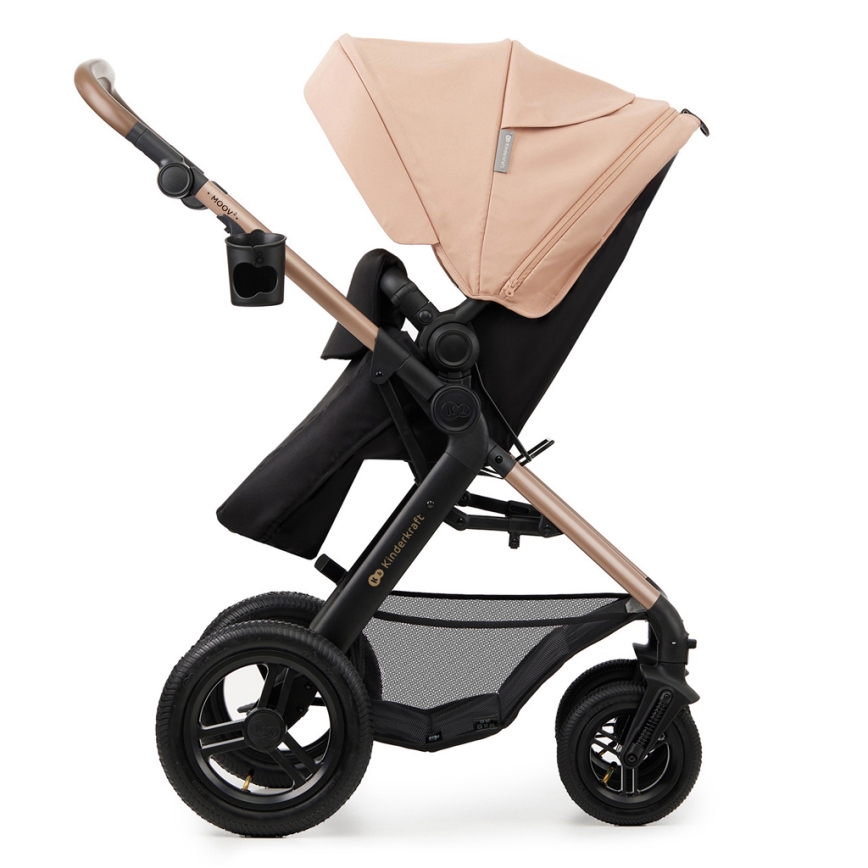 KINDERKRAFT - Kombinovana kolica 3u1 MOOV 2 AIR Sand beige + auto sedište MINK PRO