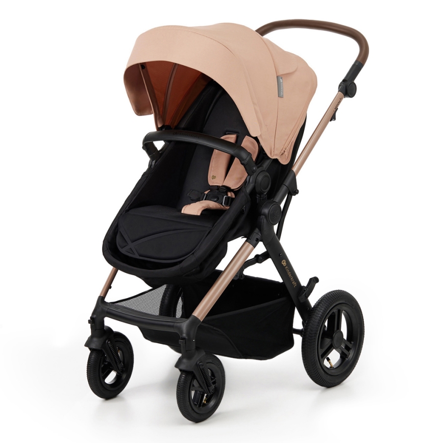 KINDERKRAFT - Kombinovana kolica 3u1 MOOV 2 AIR Sand beige + auto sedište MINK PRO