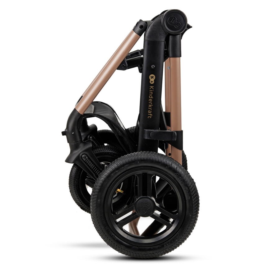 KINDERKRAFT - Kombinovana kolica 3u1 MOOV 2 AIR Sand beige + auto sedište MINK PRO