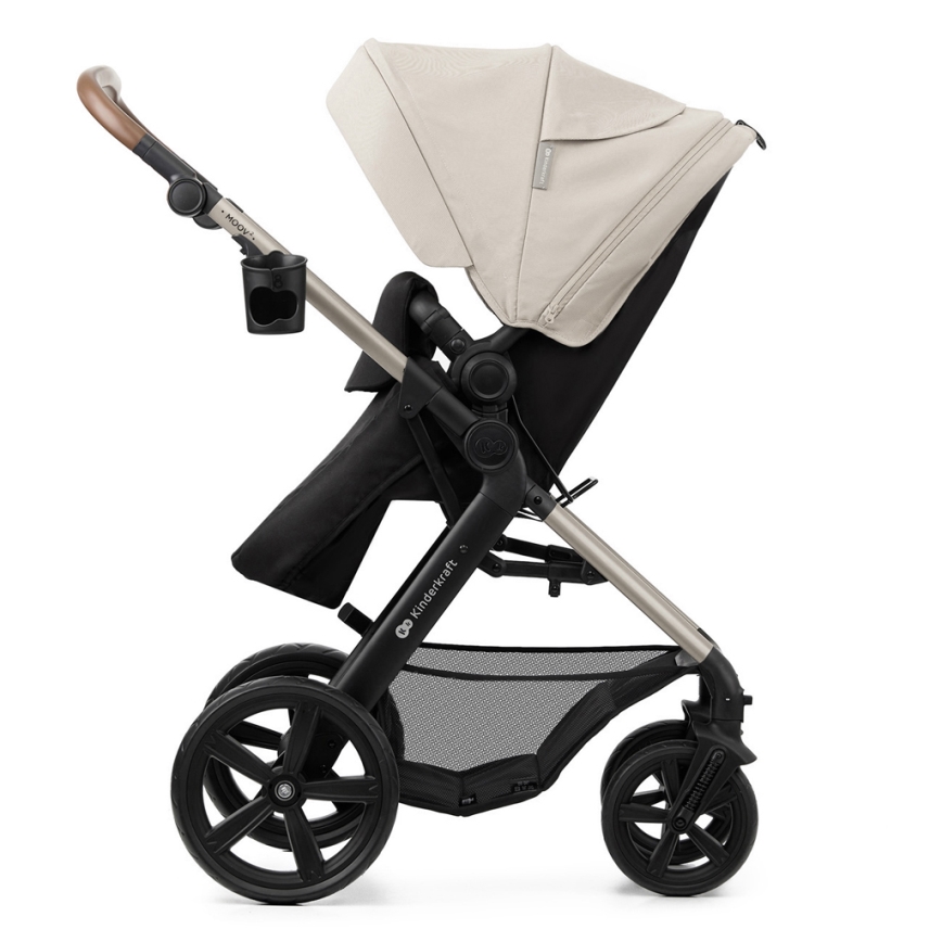KINDERKRAFT - Kombinovana kolica 3u1 MOOV 2 Moonlight grey + auto sedište MINK PRO
