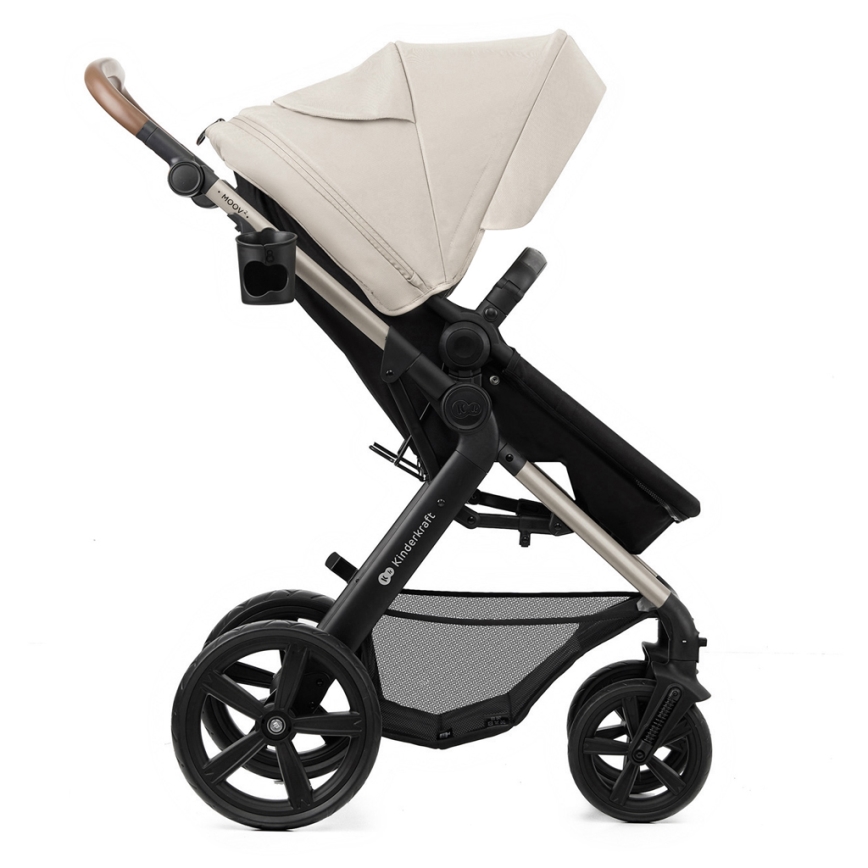 KINDERKRAFT - Kombinovana kolica 3u1 MOOV 2 Moonlight grey + auto sedište MINK PRO