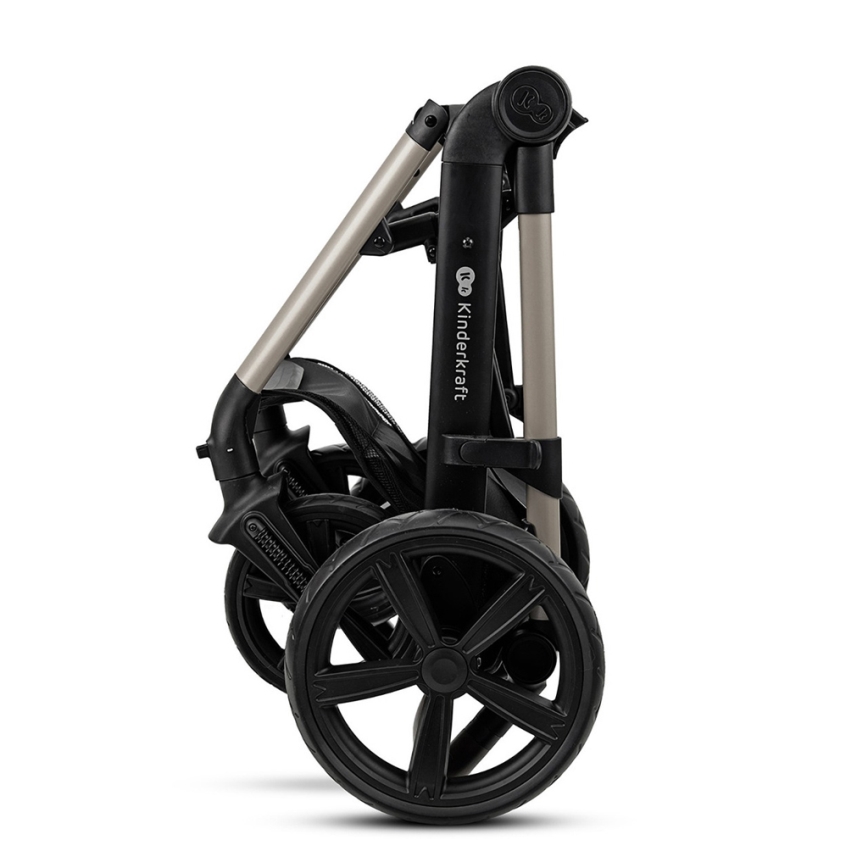 KINDERKRAFT - Kombinovana kolica 3u1 MOOV 2 Moonlight grey + auto sedište MINK PRO