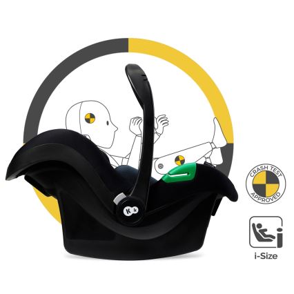 KINDERKRAFT - Kombinovana kolica 3u1 MOOV 2 Moonlight grey + dečije auto-sedište MINK PRO