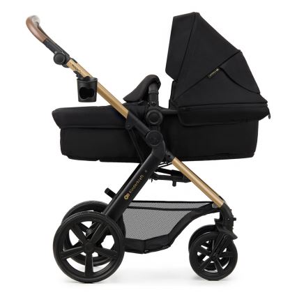 KINDERKRAFT - Kombinovana kolica 3u1 MOOV 2 Pure black + auto sedište MINK PRO