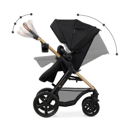 KINDERKRAFT - Kombinovana kolica 3u1 MOOV 2 Pure black + auto sedište MINK PRO