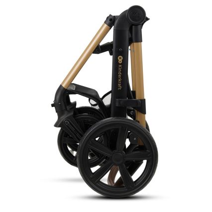 KINDERKRAFT - Kombinovana kolica 3u1 MOOV 2 Pure black + auto sedište MINK PRO