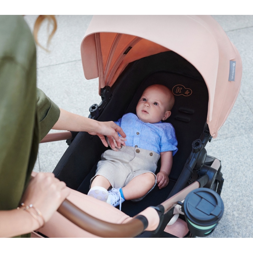 KINDERKRAFT - Kombinovana kolica 3u1 MOOV 2 Sand beige + auto sedište MINK PRO