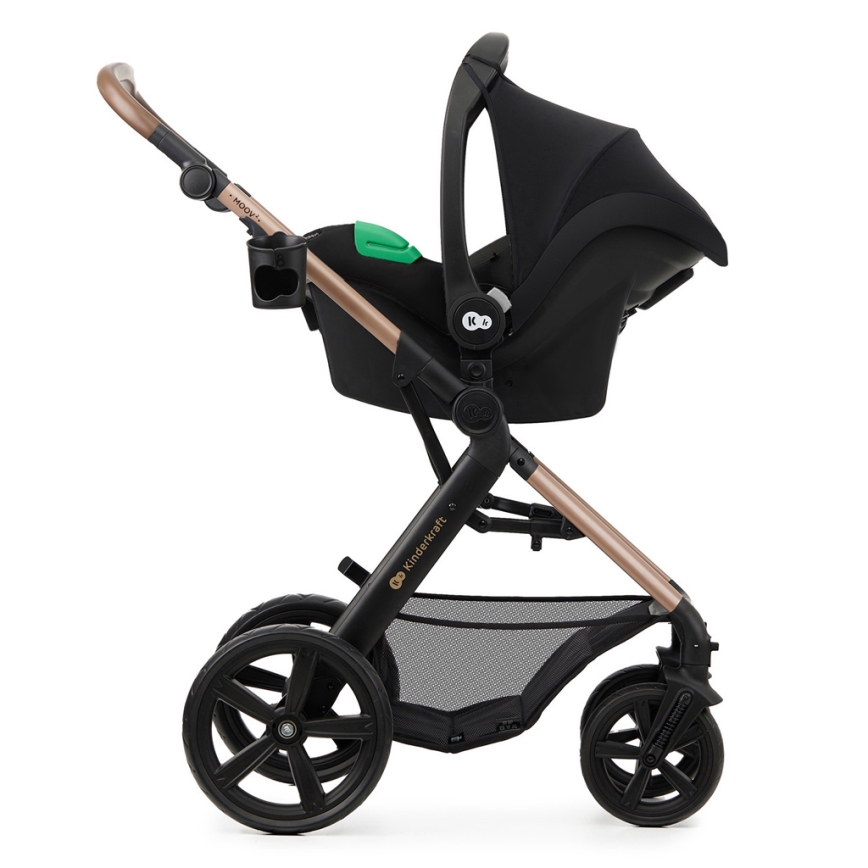 KINDERKRAFT - Kombinovana kolica 3u1 MOOV 2 Sand beige + auto sedište MINK PRO