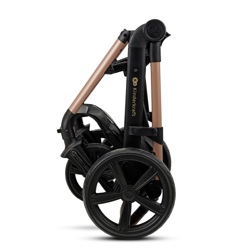 KINDERKRAFT - Kombinovana kolica 3u1 MOOV 2 Sand beige + auto sedište MINK PRO