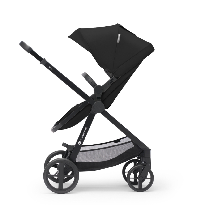 KINDERKRAFT - Kombinovana kolica 3u1 NEWLY Classic black  + auto sedište MINK PRO