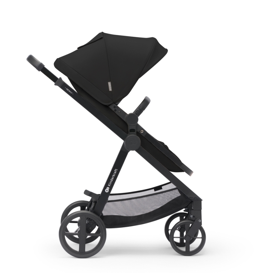 KINDERKRAFT - Kombinovana kolica 3u1 NEWLY Classic black  + auto sedište MINK PRO