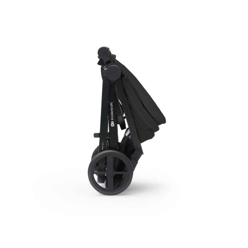 KINDERKRAFT - Kombinovana kolica 3u1 NEWLY Classic black  + auto sedište MINK PRO
