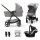 KINDERKRAFT - Kombinovana kolica 3u1 NEWLY Moonlight grey  + auto sedište MINK PRO