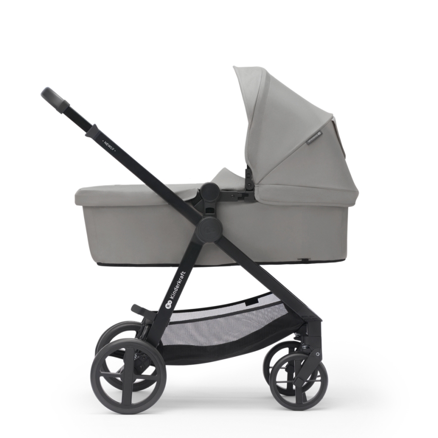 KINDERKRAFT - Kombinovana kolica 3u1 NEWLY Moonlight grey  + auto sedište MINK PRO