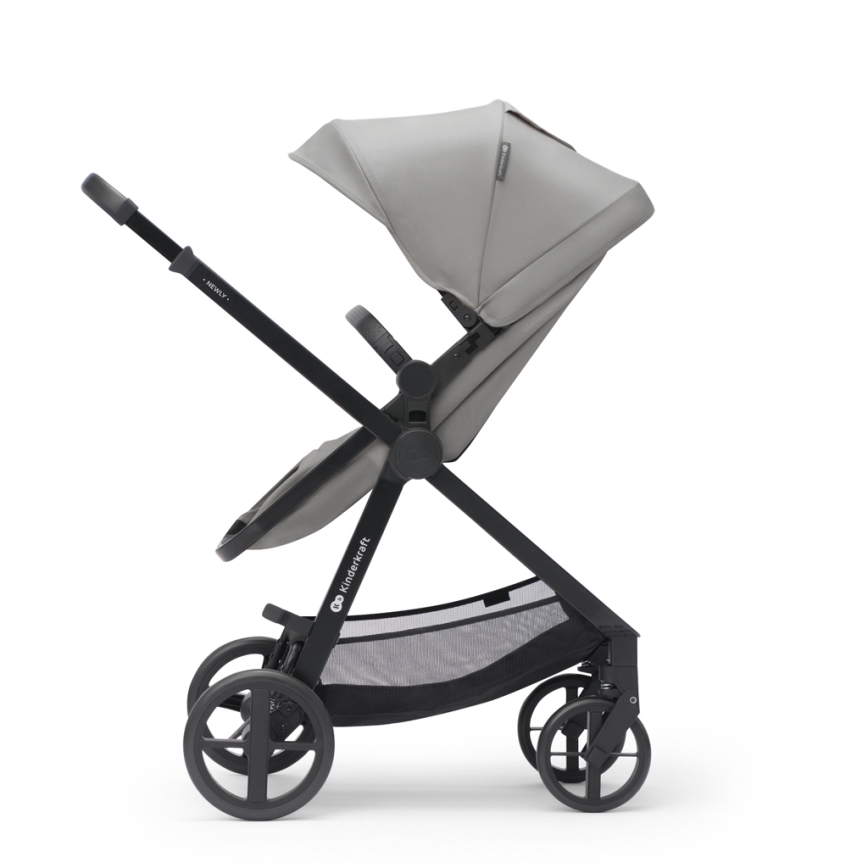 KINDERKRAFT - Kombinovana kolica 3u1 NEWLY Moonlight grey  + auto sedište MINK PRO