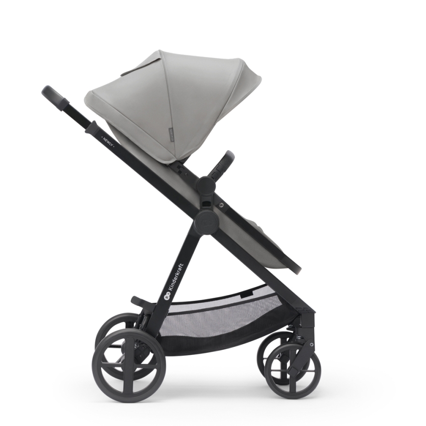 KINDERKRAFT - Kombinovana kolica 3u1 NEWLY Moonlight grey  + auto sedište MINK PRO