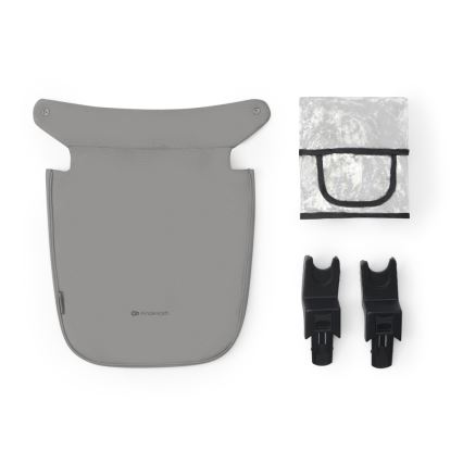 KINDERKRAFT - Kombinovana kolica 3u1 NEWLY Moonlight grey  + auto sedište MINK PRO