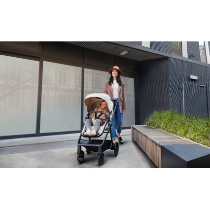 KINDERKRAFT - Kombinovana kolica 4u1 NEWLY Classic beige + auto sedište MINK PRO sa bazom ISOFIX