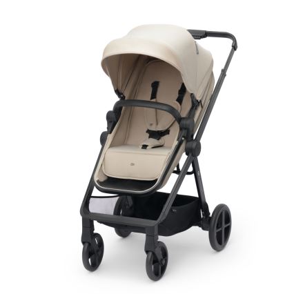 KINDERKRAFT - Kombinovana kolica 4u1 NEWLY Classic beige + auto sedište MINK PRO sa bazom ISOFIX