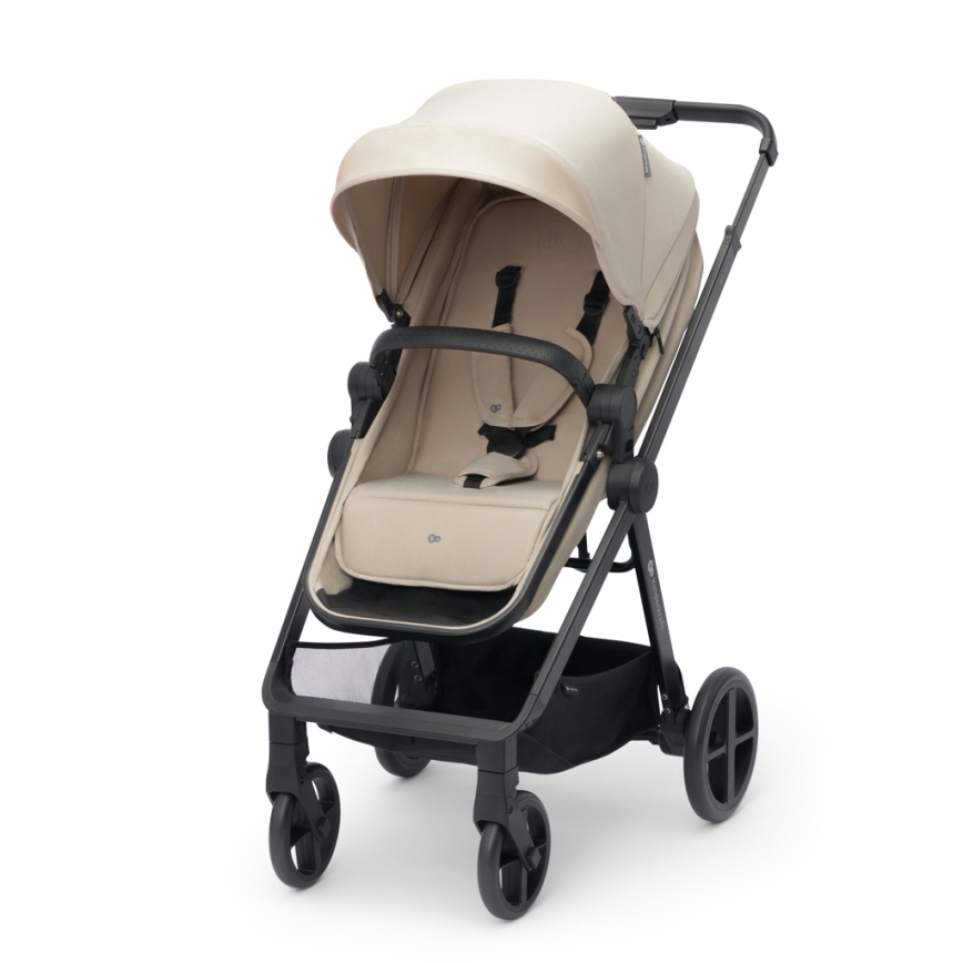KINDERKRAFT - Kombinovana kolica 4u1 NEWLY Classic beige + auto sedište MINK PRO sa bazom ISOFIX