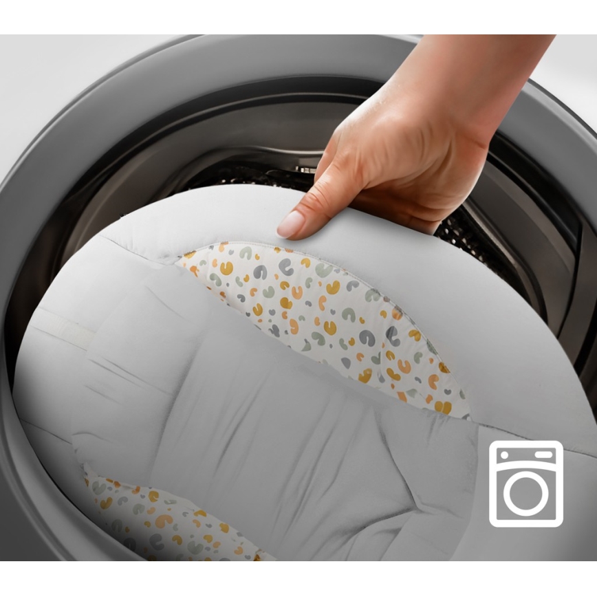 KINDERKRAFT - Ljuljaška za bebe sa melodijom 2u1 LUMI svetlo siva