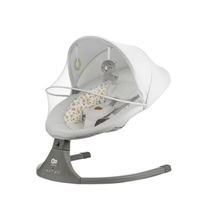 KINDERKRAFT - Njihalica za bebe sa melodijom 2u1 LUMI svetlosiva