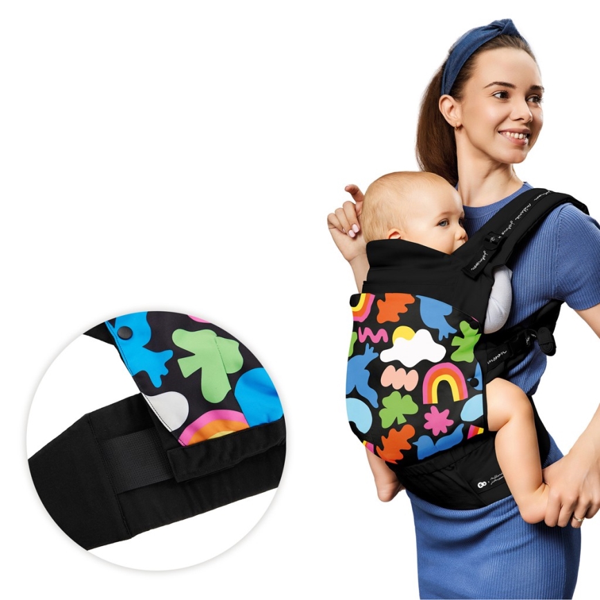 KINDERKRAFT - Nosiljka za bebe HUGGY Happy shapes