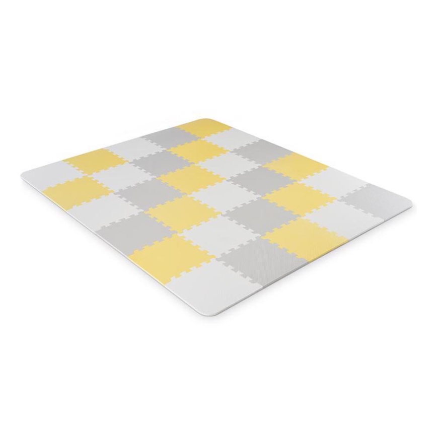 KINDERKRAFT - Penaste puzzle LUNO, 30 kom, siva/žuta