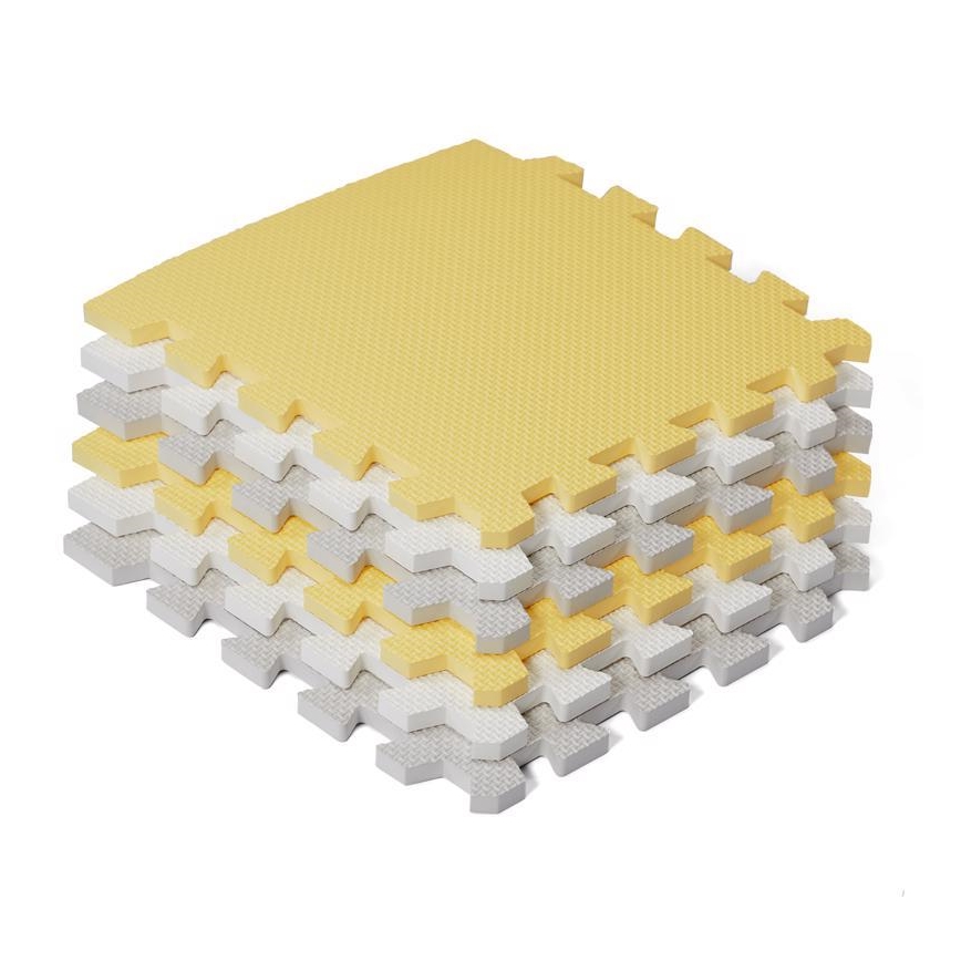 KINDERKRAFT - Penaste puzzle LUNO, 30 kom, siva/žuta