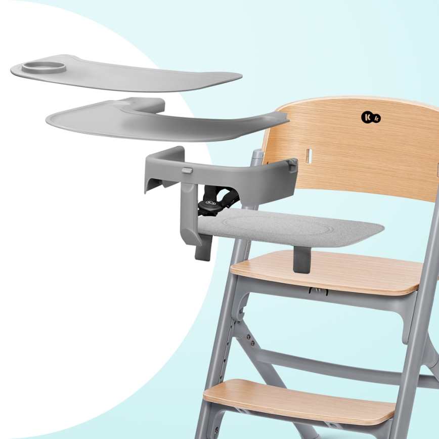 KINDERKRAFT SELECT - Dečija hranilica 3u1 LIVY Premijum hrast