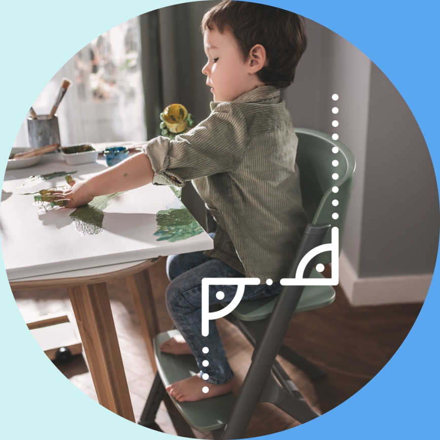 KINDERKRAFT SELECT - Dečija stolica za hranjenje 3u1 LIVY Premium Aster roze + ležaljka CALMEE