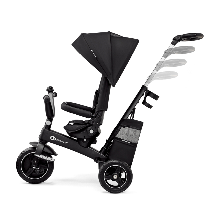 KINDERKRAFT SELECT - Dečiji tricikl 5u1 EASYTWIST Premium crno