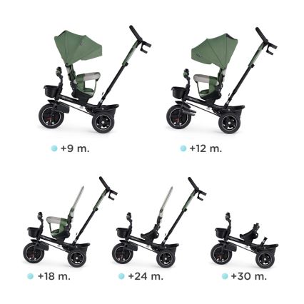 KINDERKRAFT SELECT - Dečiji tricikl SPINSTEP Premium zelena