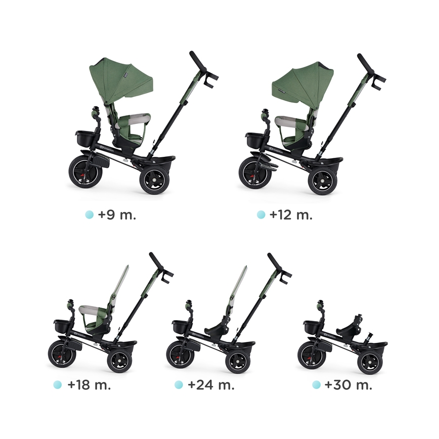 KINDERKRAFT SELECT - Dečiji tricikl SPINSTEP Premium zelena