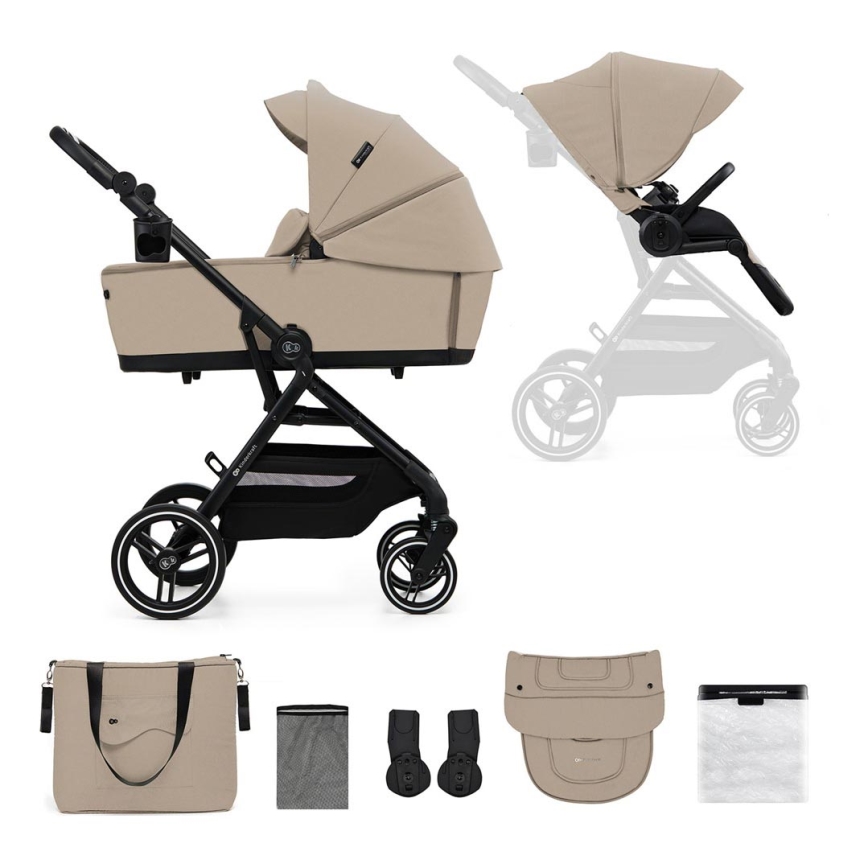 KINDERKRAFT SELECT - Kombinovana kolica 2u1 YOXI Sand beige