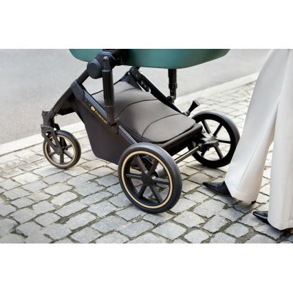 KINDERKRAFT SELECT - Kombinovana kolica 3u1 PRIME 2 Premium Dark green + auto sedište