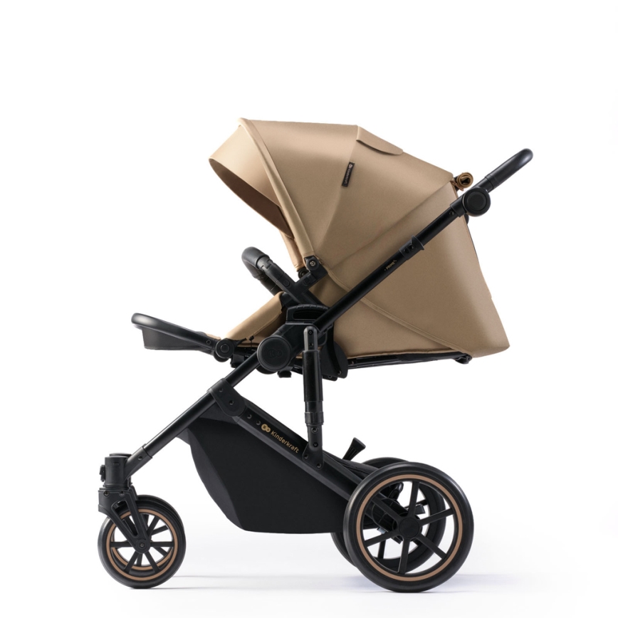 KINDERKRAFT SELECT - Kombinovana kolica 3u1 PRIME 2 Premium Sandrose beige + auto sedište