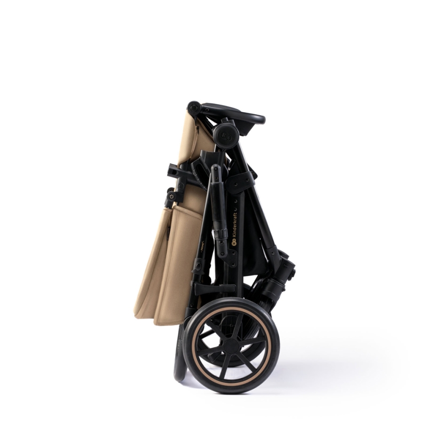 KINDERKRAFT SELECT - Kombinovana kolica 3u1 PRIME 2 Premium Sandrose beige + auto sedište