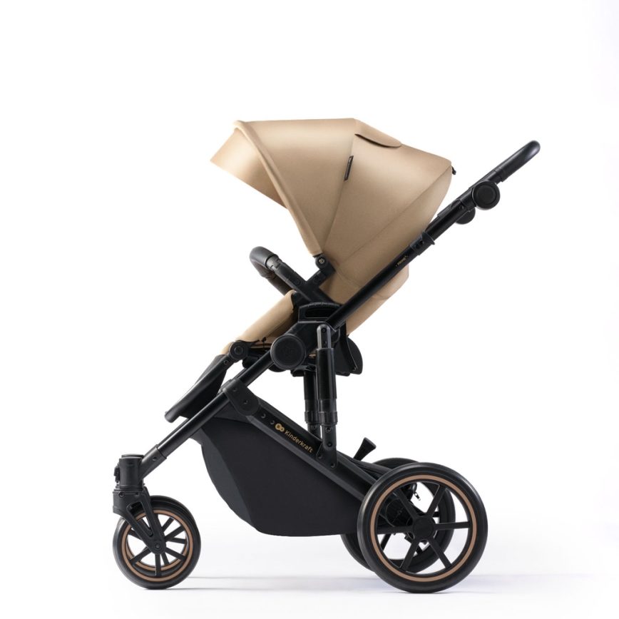 KINDERKRAFT SELECT - Kombinovana kolica 3u1 PRIME 2 Premium Sandrose beige + autosedište